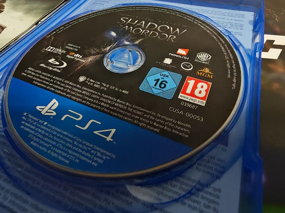 PS4 Middle-earth: Shadow of Mordor игра PS5