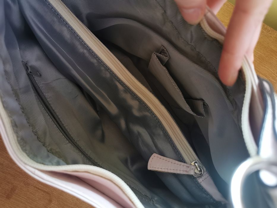 Geanta de piele Moon rose-pal