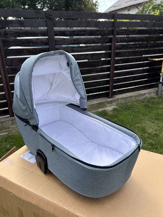 CARUCIOR 4 IN 1 Adamex Monaco, cu baza IsoFix, FULL Linen TK54, Mineral
