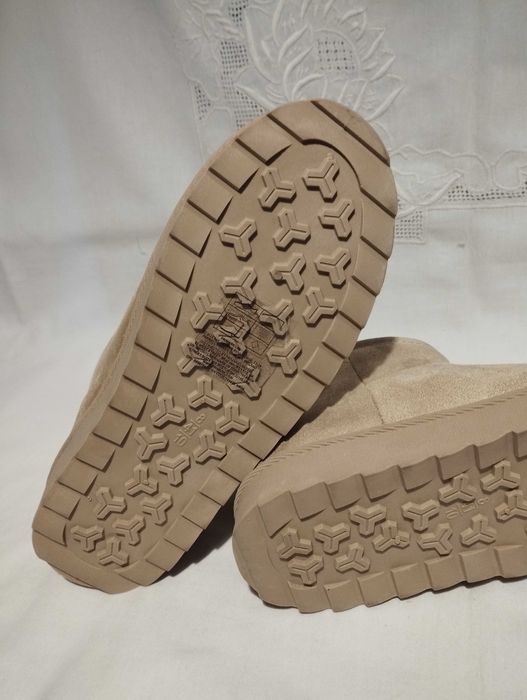 ДАМСКИ ЗИМНИ БОТИ, цвят пудра1 топла подплата