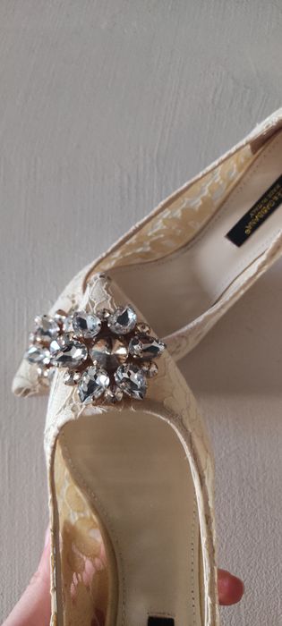 Обувки Dolce&Gabbana, светъл жълт нюанс
