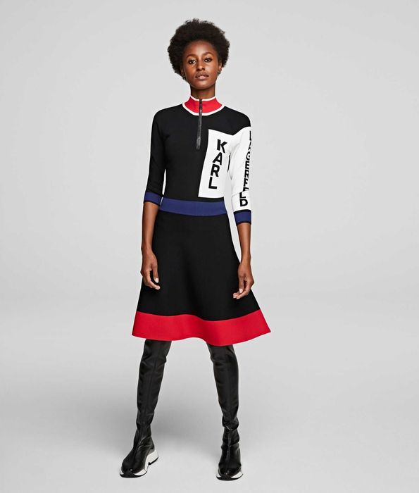 Karl Lagerfeld рокля памук