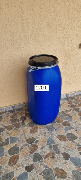 Butoi cu capac si cerc  / 120 litri