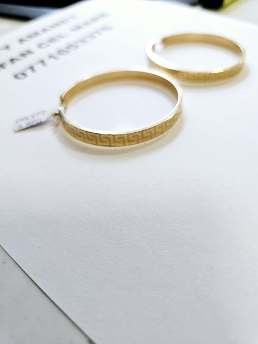 Vand cercei din aur 14 k 9.78 g cod 677