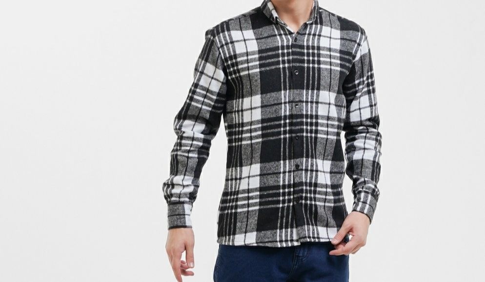 Рубашка мужская теплая