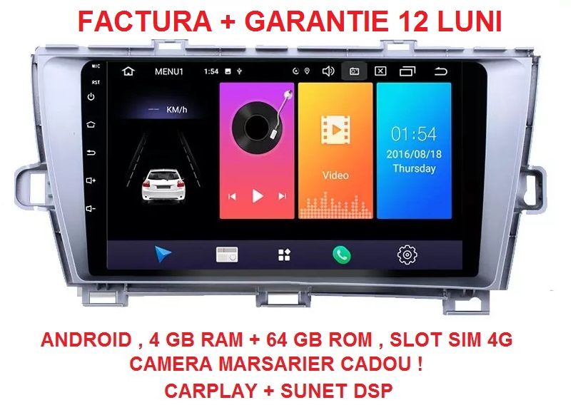 Navigatie Toyota Prius ( 2009 - 2013 ) 4GB Camera Marsarier Garantie