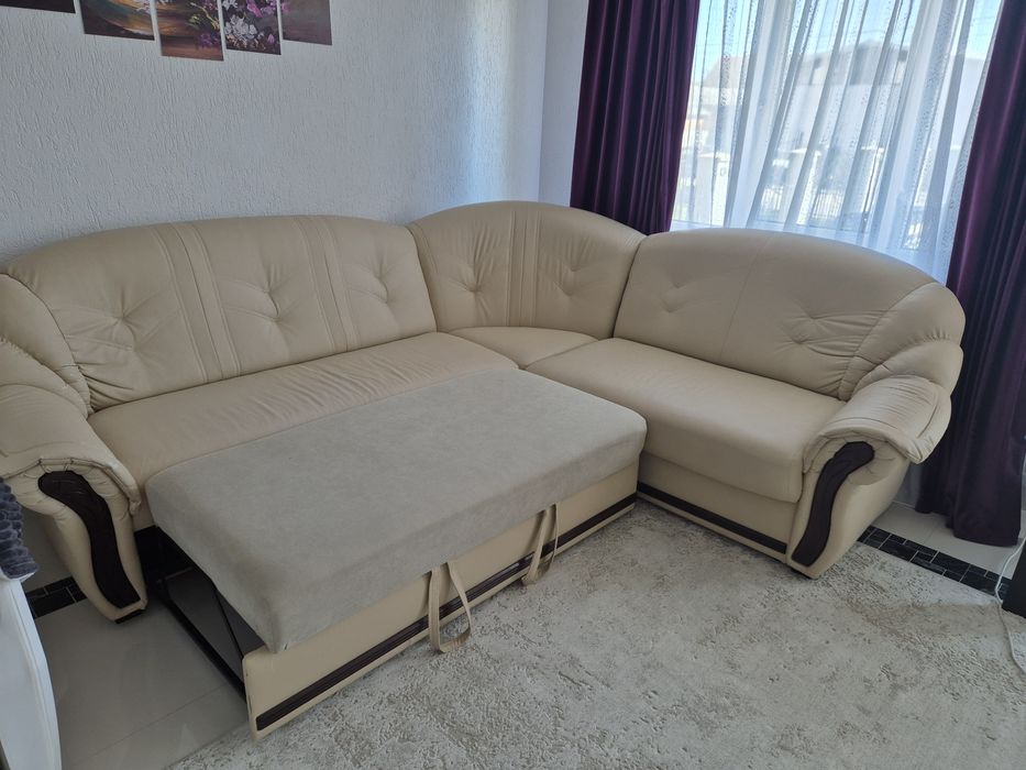 Canapea extensibila crem 230x270