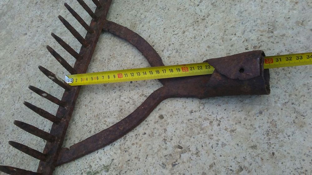 Grebla taraneasca batuta in forja,confec.manual(Handmade)vintaje