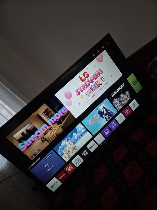 Televizor LED Smart LG, 108 cm, 43UM7100PLB, 4K Ultra HD, Clasa A