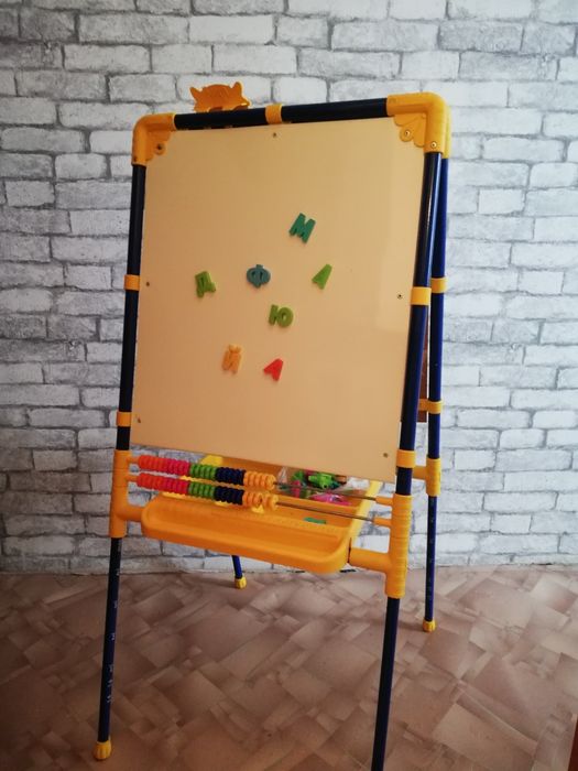 Мольберт для рисования, игры, магнитная доска