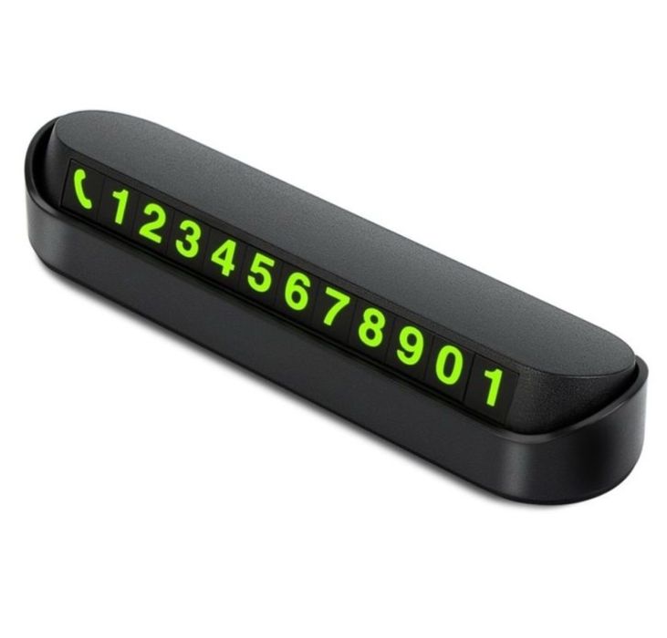 Suport Număr de telefon Auto cu cifre fosforescente