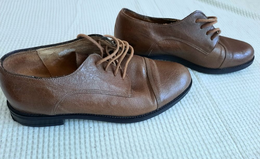 Pantofi cu siret piele 36