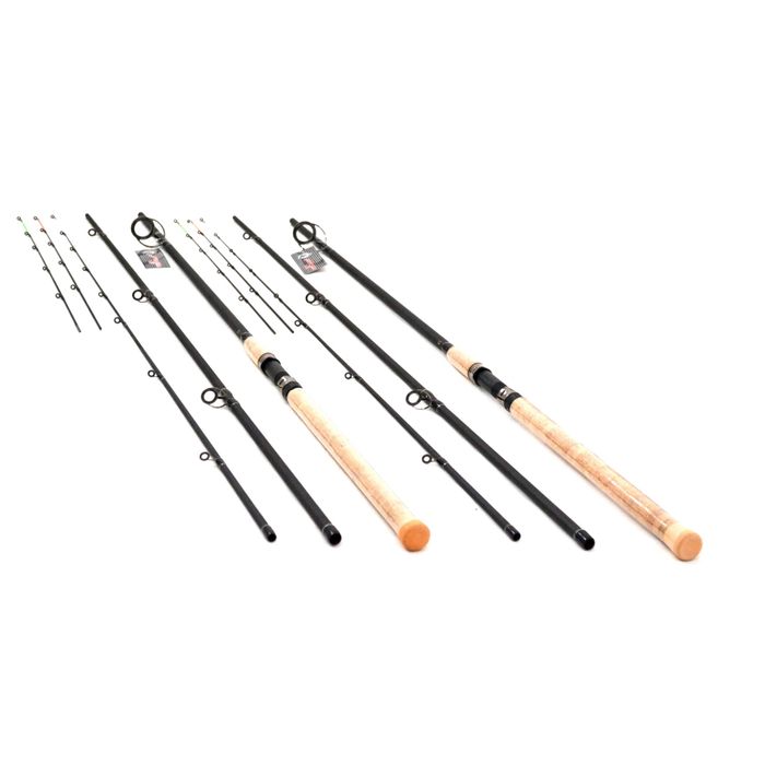 Set 2 Lansete, Feeder, Black Fox, TFD-4, lungime 3.90 m