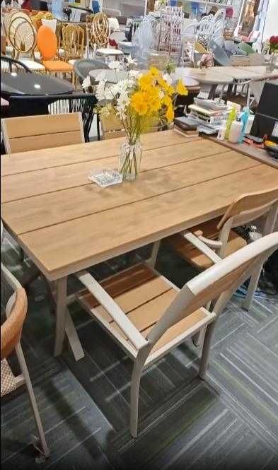 Столове и маси от WPC и алуминий – здрави, елегантни и бюджетни