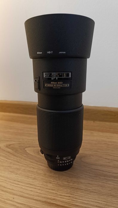 Obiectiv Nikon AF Nikkor 80-200mm f/2.8D ED (Push-Pull) + Accesorii
