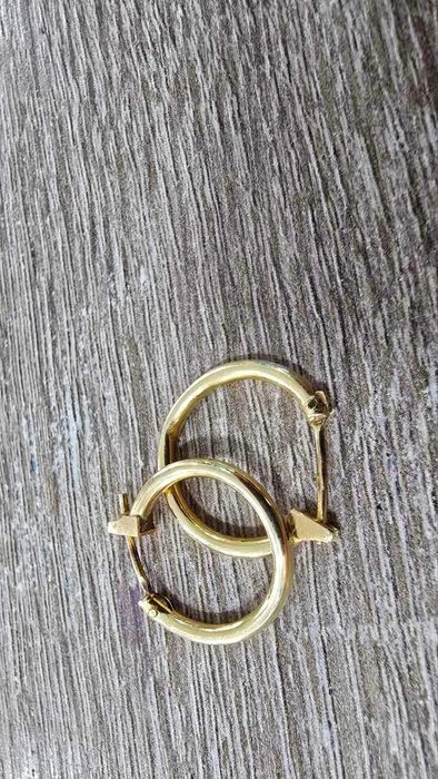 Златни обеци 18 карата 1.4 грама