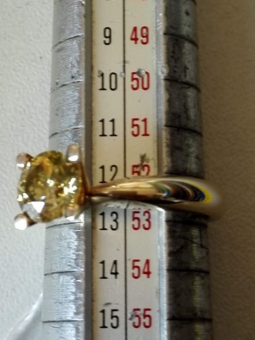 Vind inel din aur 14kt cu diamant 1,25ct