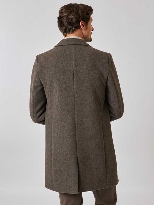 Palton slim de lux 50 L DIGEL lana si casmir gri medium