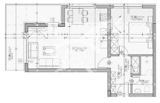 Двустаен апартамент в Смирненски 342-12310