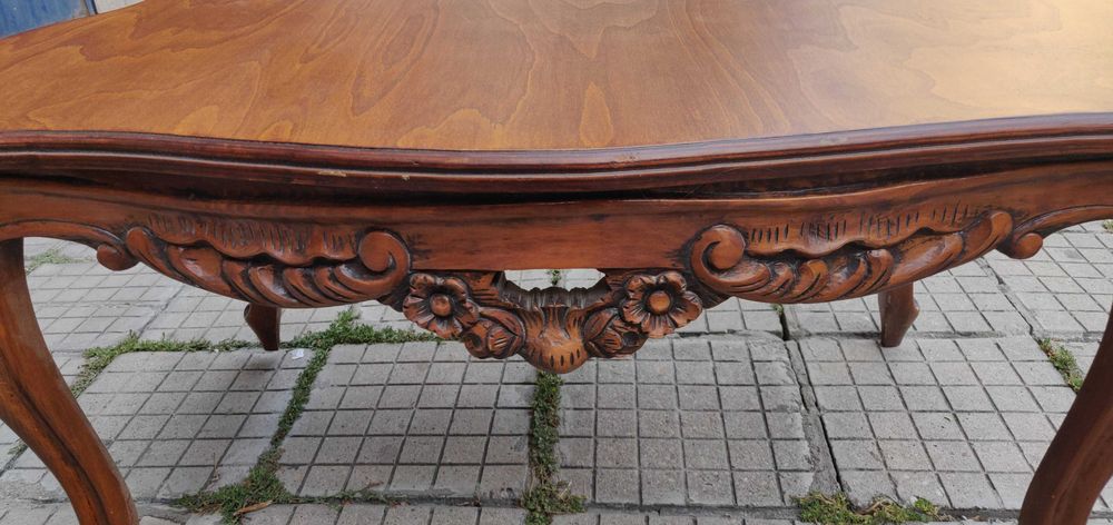 Винтидж Холова Гарнитура от масивно дърво