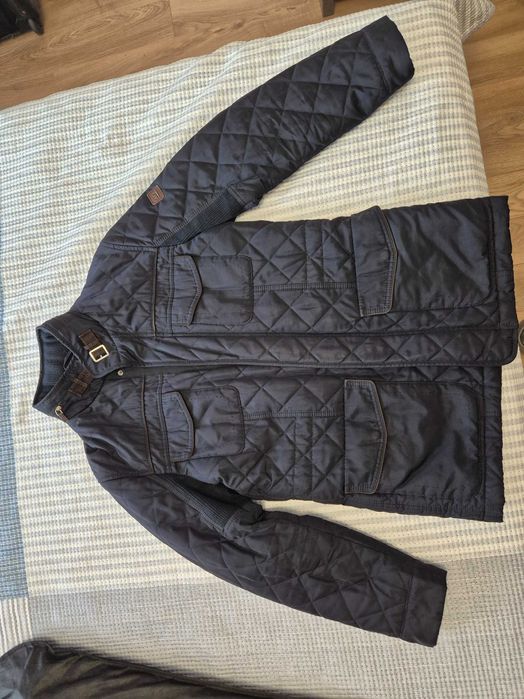 Стилно мъжко зимно яке Alberto Gianni със скрита качулка