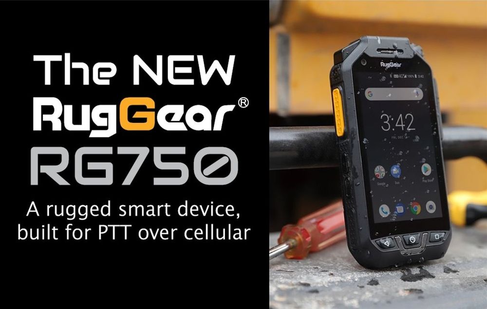 Ruggear 750 smartphone PTT