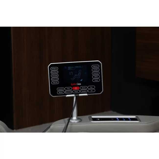 Fotoliu masaj gri cu încălzire