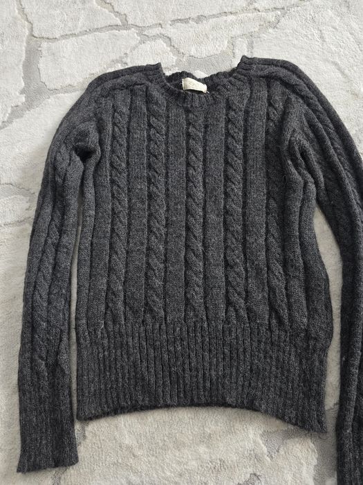 Pulover din alpaca gri