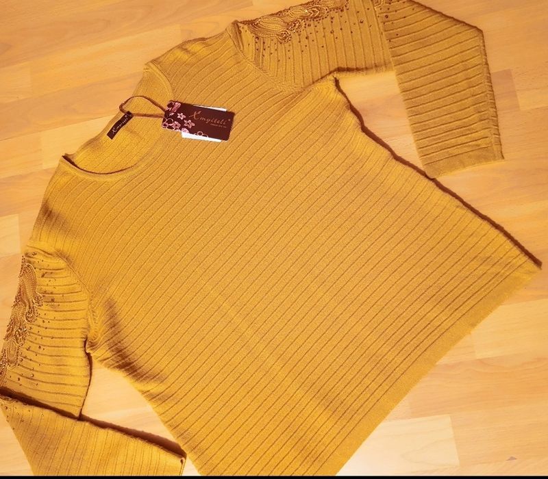 Bluza damă insertii broderie super model