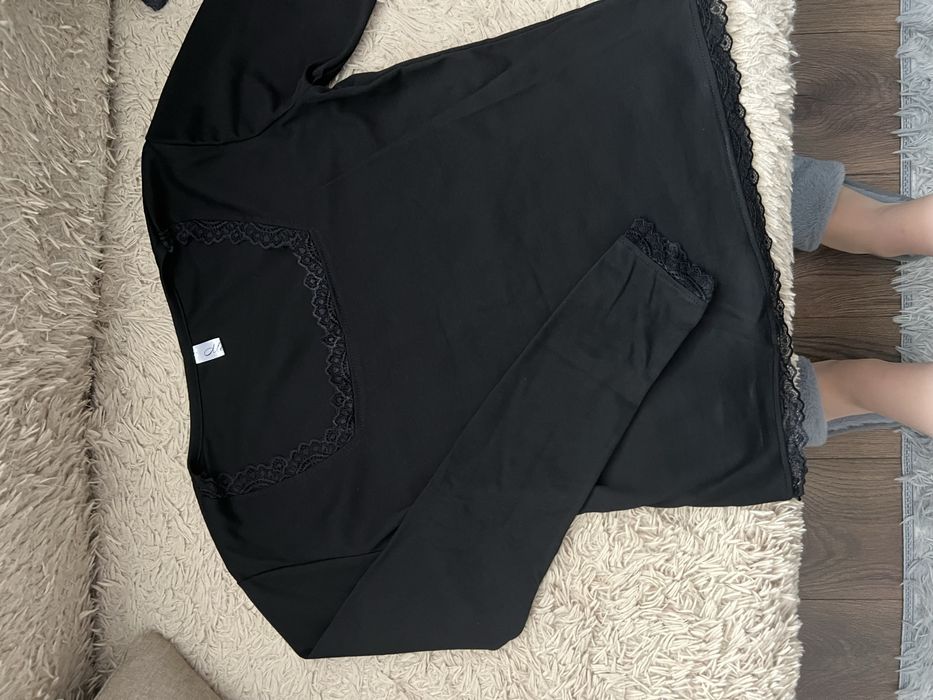 Лонгслив IN STYLE однотонный черный