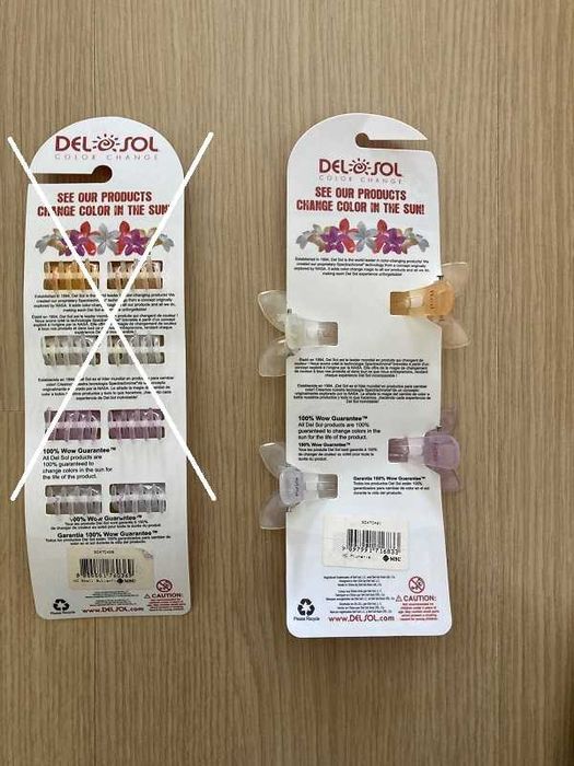 Детски фиби  Del Sol с променящ се цвят на слънце