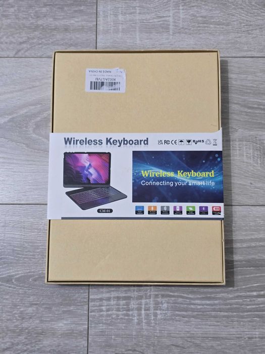 Tastatură Bluetooth cu Touchpad, Carcasă–Rotație 360°–iPad 10/11
