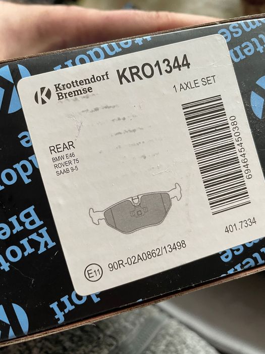 Vând set placute frâna BMW e46