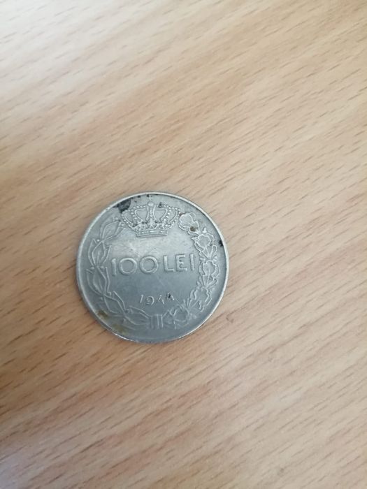 Monedă 100 lei Regele Mihai I, 1944, stare excelentă, argint,
