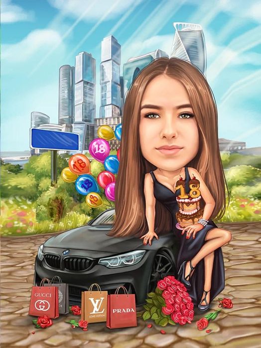 Перфектният подарък за всеки повод- Карикатура за жена