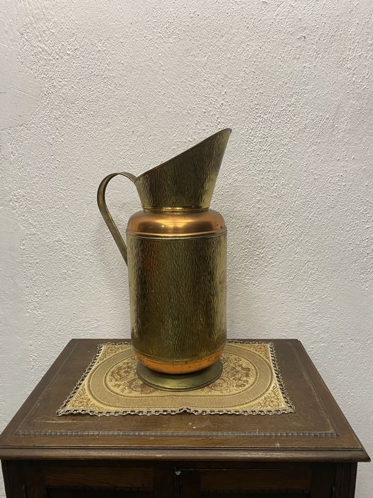 Огромна холандска кана от месинг и мед кош за чадъри ваза за сухи цвет