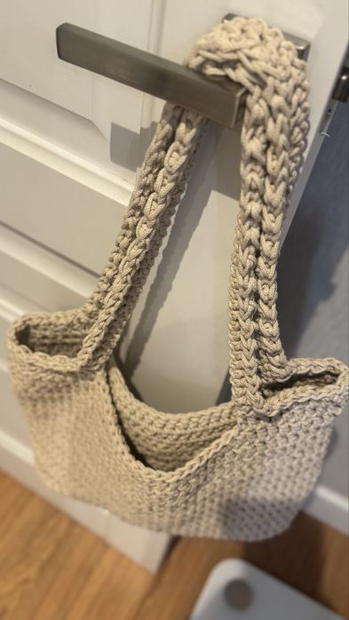 Шоппер вязанный ручная работа