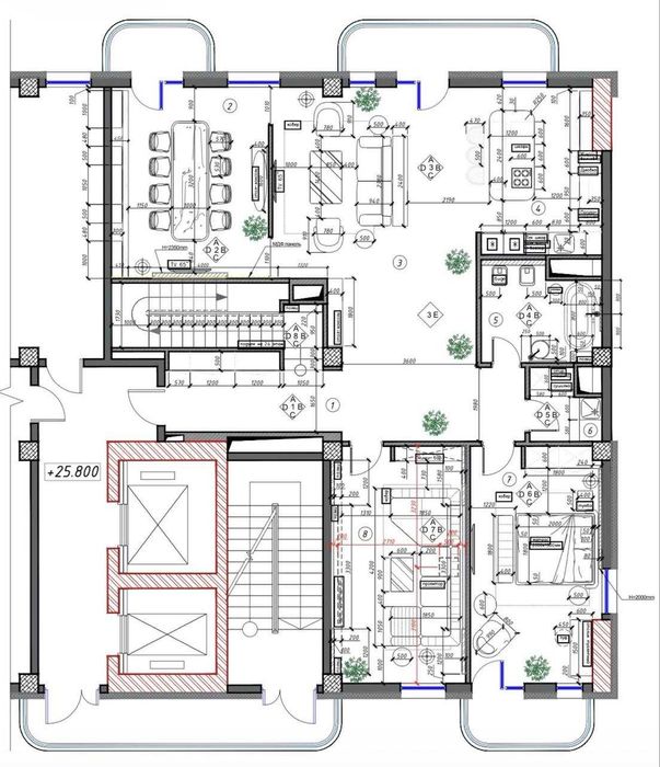 Эксклюзивная квартира В ЖК PARKWOOD ( ПАРКВУД ) Дуплекс 3 х уровневый