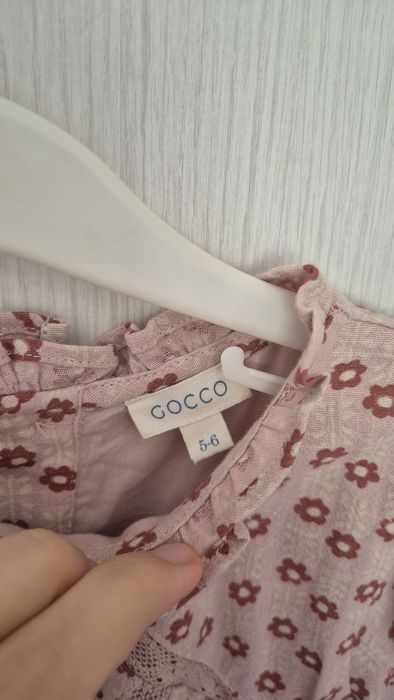 Памучна детска рокля за 5-6 години