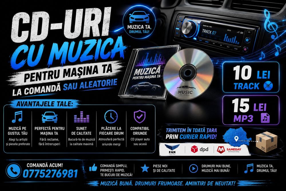 Stick-uri, CD-uri și DVD-uri cu muzica
