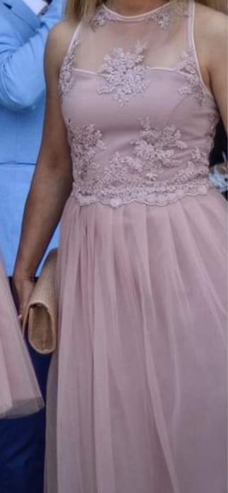 Официална рокля пепел от рози