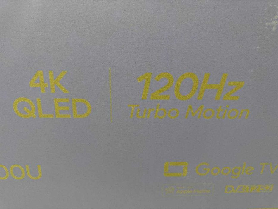 Телевизор ZIFFLER 55 4K QLER 120hz Google TV голосовое управления есть
