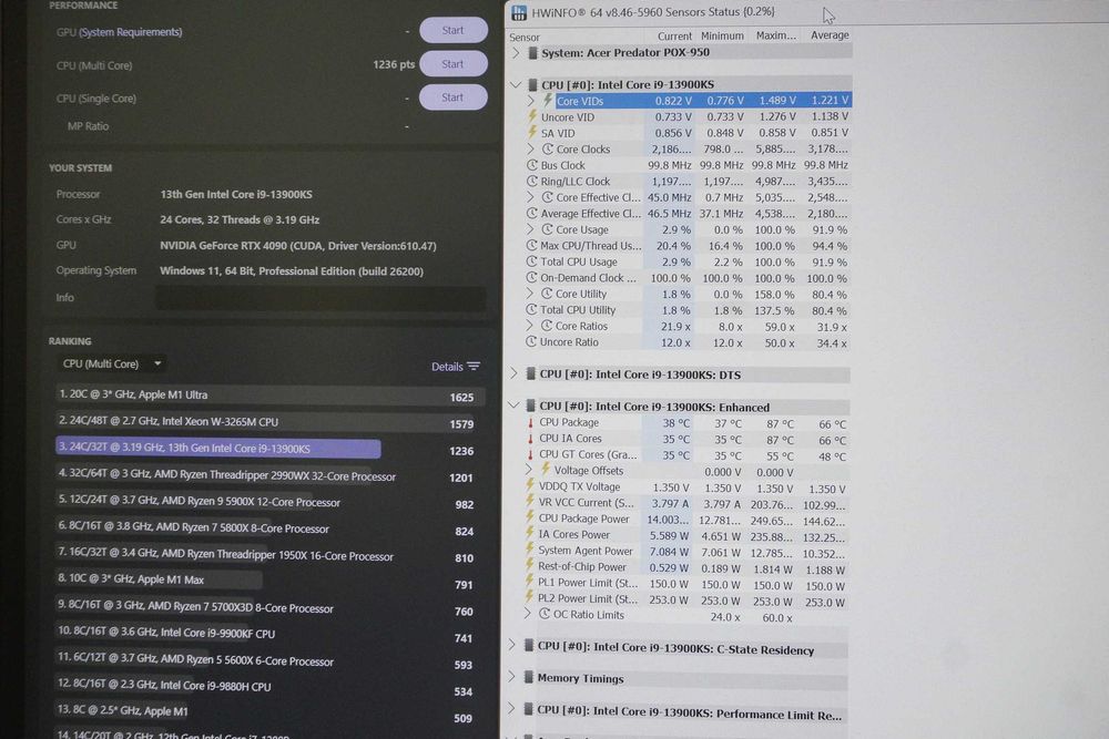 Intel Core i9 13900KS - 24 cores/32 threads Flagship CPU Процесор/вкл. ДДС