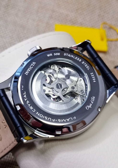 Ceas Invicta  Objet D Art Automatic White Skeleton Dial - Barbati