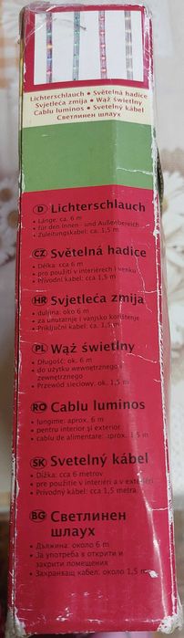 Cablu luminos,multicolor,nou in cutie