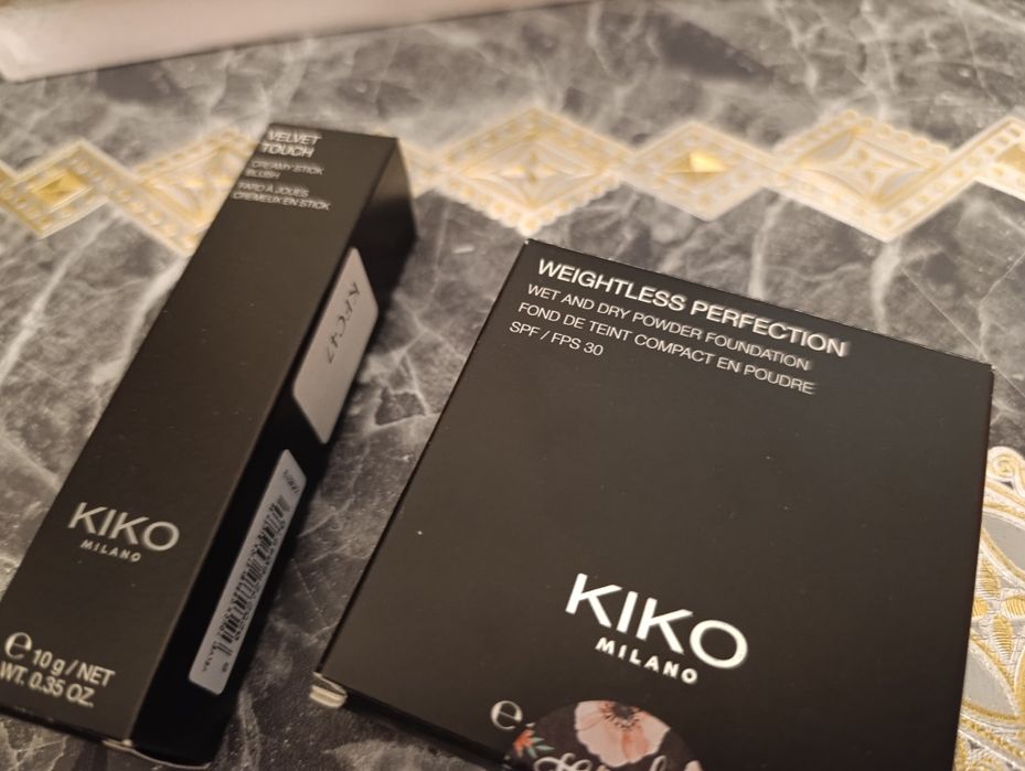 Скидка! Итальянская косметика Kiko,основа пудра и хайлайтер-румяна