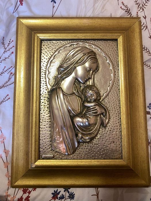 Tablou- Icoană Fecioara și Pruncul