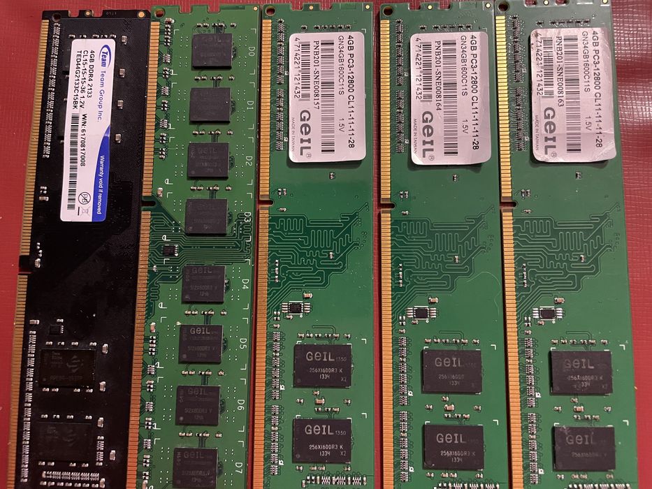 Рам памет DDR3 и DDR 4