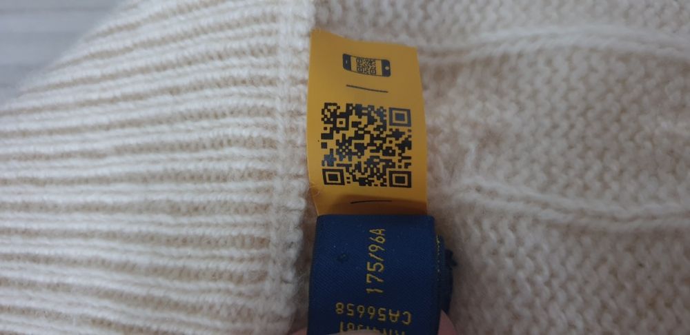 POLO Ralph Lauren Cable Wool / Cashmere Half Zip  M / L НОВО! ОРИГИНАЛ