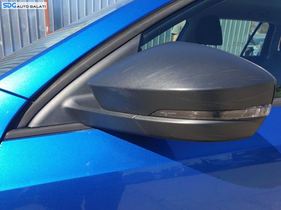 Oglinda Stanga Electrica Fara Pliere Rabatare si Lumina Ambientala Skoda Octavia 3 2013 - 2017 [C7966]